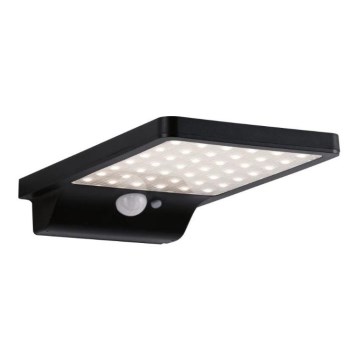 Paulmann 95393 - LED/4W IP44 Dimbar solcellsvägglampa med sensor SOLVEIG 3,7V