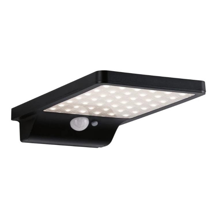 Paulmann 95393 - LED/4W IP44 Dimbar solcellsvägglampa med sensor SOLVEIG 3,7V