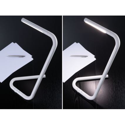 Paulmann 95423 - LED/4,5W Dimbar touch Bordslampa FLEXLINK 5V/USB 4400 mAh vit