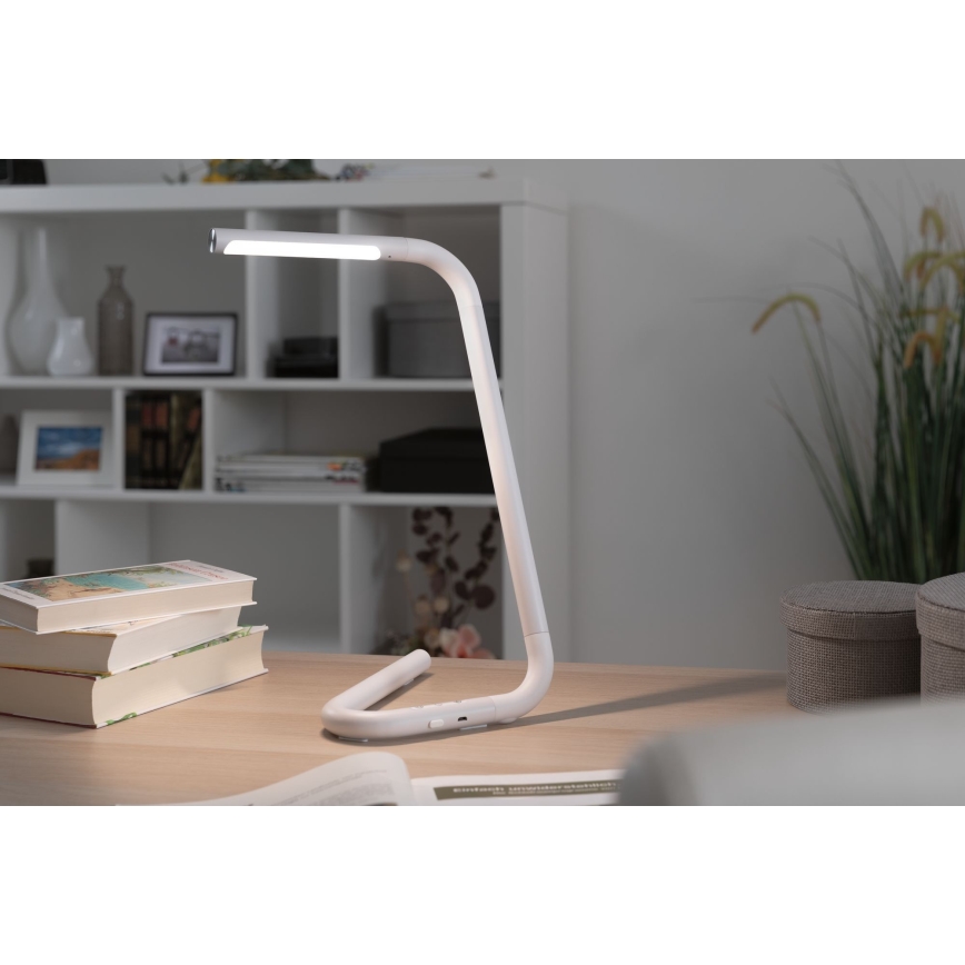 Paulmann 95423 - LED/4,5W Dimbar touch Bordslampa FLEXLINK 5V/USB 4400 mAh vit