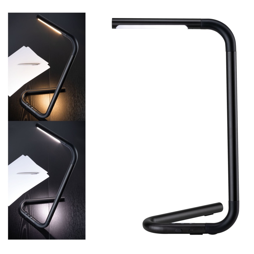 Paulmann 95424 - LED/4,5W Dimbart touchbordslampa FLEXLINK 5V/USB 4400 mAh svart