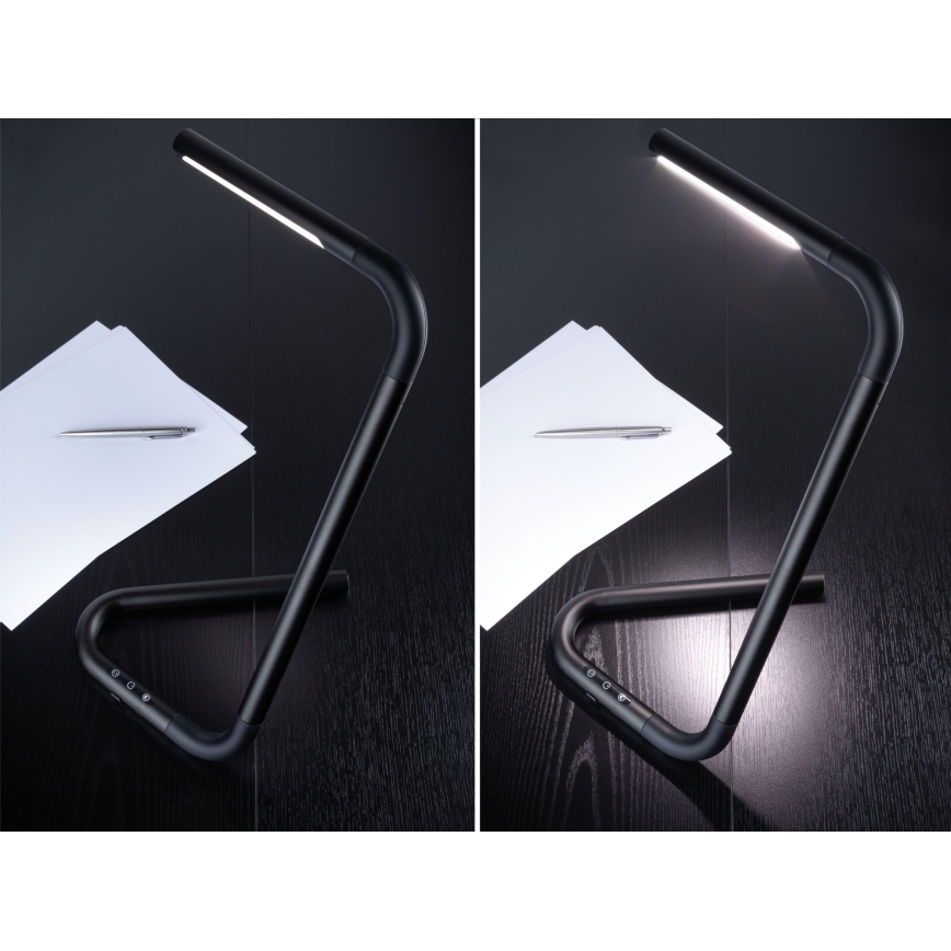 Paulmann 95424 - LED/4,5W Dimbart touchbordslampa FLEXLINK 5V/USB 4400 mAh svart