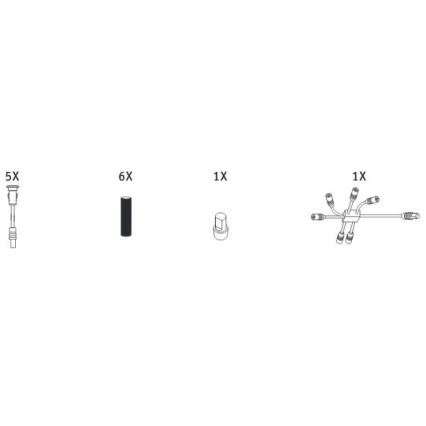 Paulmann 98892 - Förlängning SET 5X LED/0,16W IP67 infälld belysning MICRO 12V