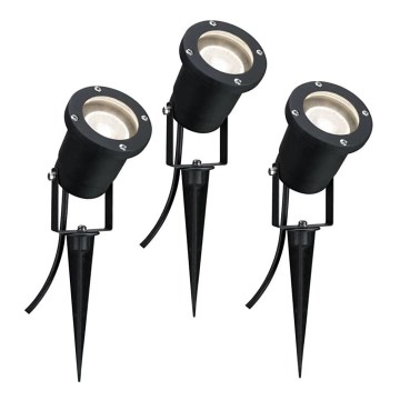 Paulmann 98897 - KIT 3xLED GU10/3,5W IP65 Utomhuslampa 230V