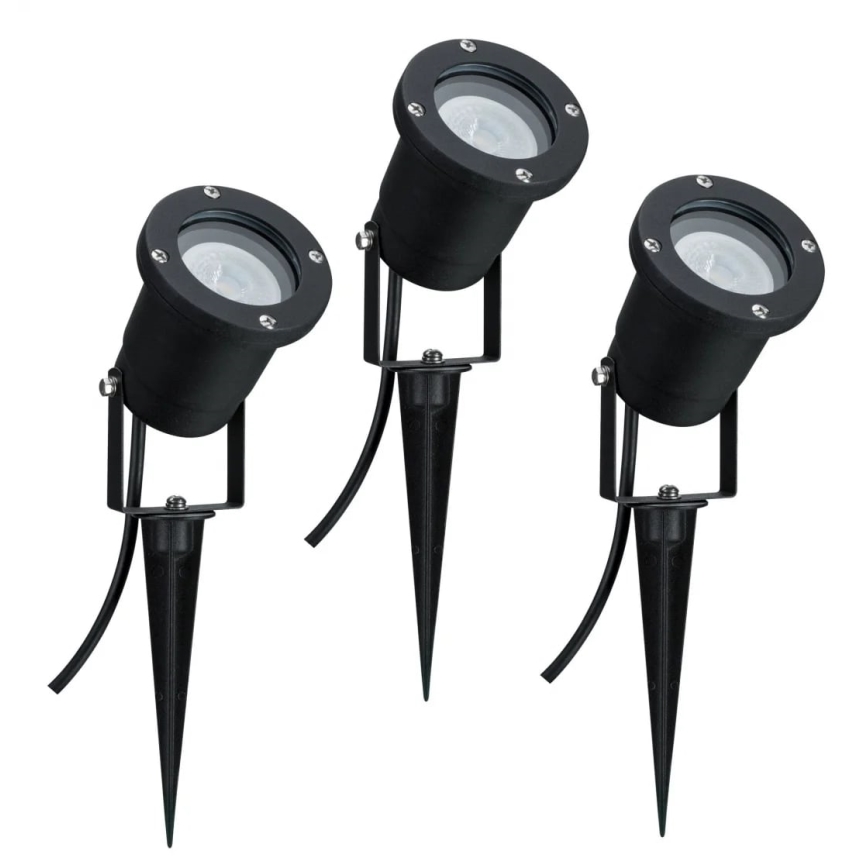 Paulmann 98897 - KIT 3xLED GU10/3,5W IP65 Utomhuslampa 230V