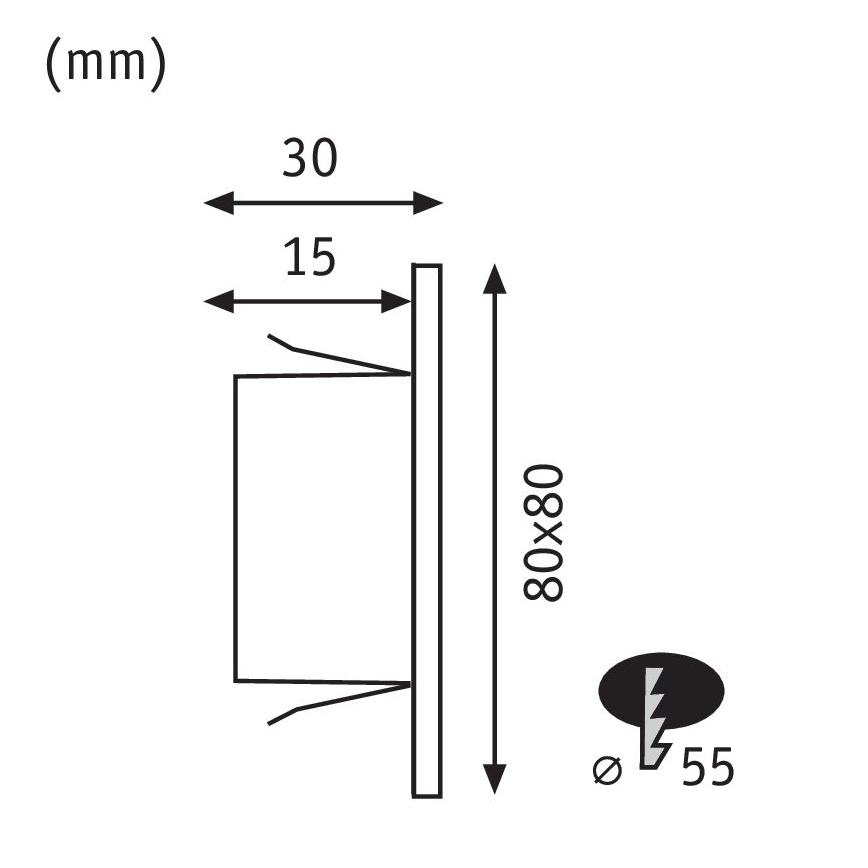 Paulmann 99495 - LED/1,2W Trappbelysning EDGE 230V