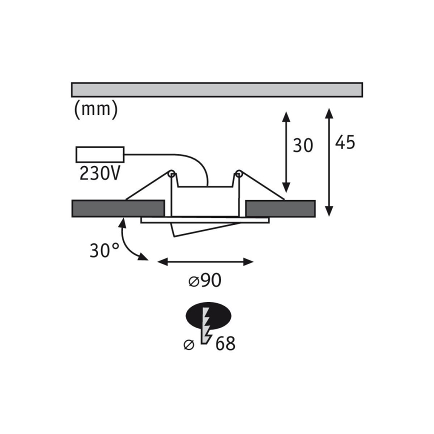 Paulmann 99933 - KIT 3x LED/5,2W IP65 Ljusreglerad hängande badrumslampa 230V