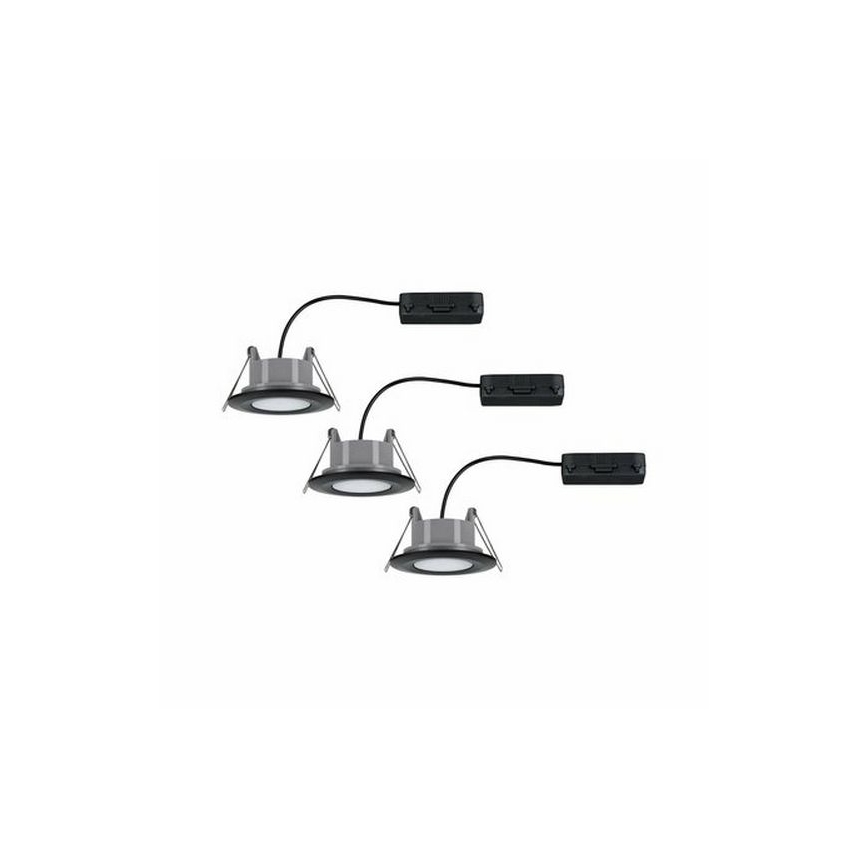 Paulmann 99991 - KIT 3xLED/6W IP65 Badrum infälld lampa CALLA 230V