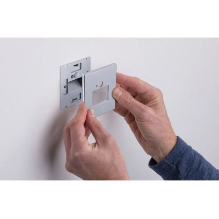 Paulmann  93134 - LED/1,2W Trappbelysning med sensor EDGE 230V matt krom