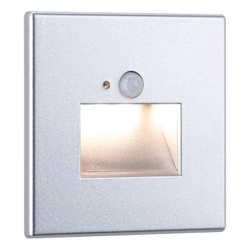Paulmann  93134 - LED/1,2W Trappbelysning med sensor EDGE 230V matt krom