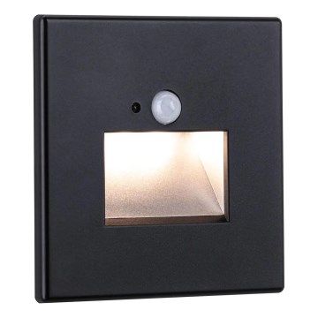 Paulmann  93135 - LED/1,2W Trappbelysning med sensor EDGE 230V svart