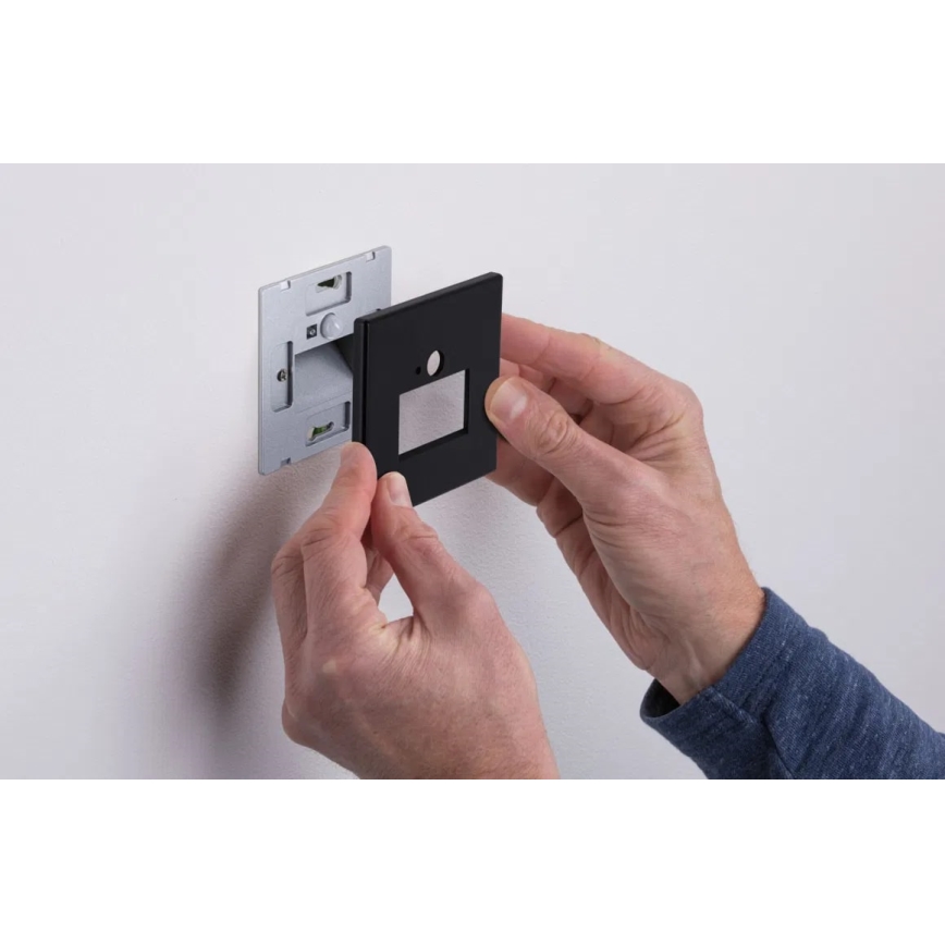 Paulmann  93135 - LED/1,2W Trappbelysning med sensor EDGE 230V svart
