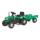 Pedal tractor med en cart svart/grön