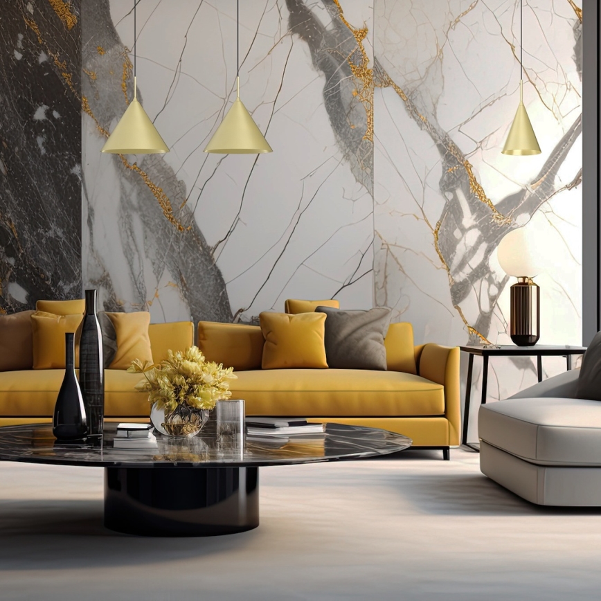 Pendel med kabel CAPITAL 1xGX53/15W/230V Ø 32 cm guld