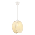 Pendel med kabel DRUM 1xE27/60W/230V krämvit