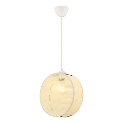 Pendel med kabel DRUM 1xE27/60W/230V krämvit