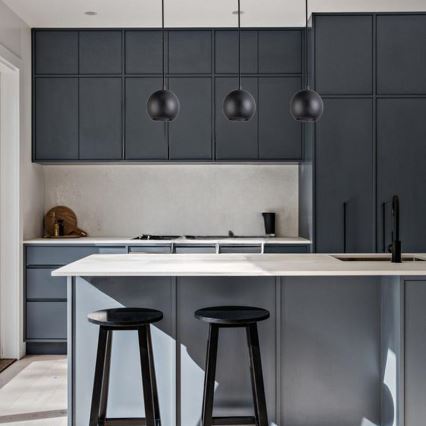 Pendel på kabel 1xGU10/10W/230V Ø 11 cm massiv/ask