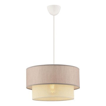 Pendel på sladd ECHO 1xE27/60W/230V beige/krämvit