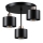 Pendelkrona 3xE27/35W/230V diameter 30 cm svart/guld