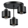 Pendelkrona 3xE27/35W/230V diameter 30 cm svart