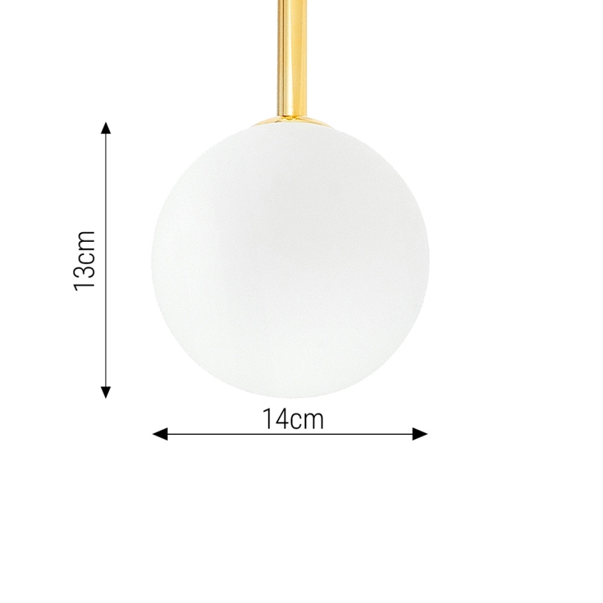 Pendelkrona 4xE27/35W/230V diameter 70 cm guld