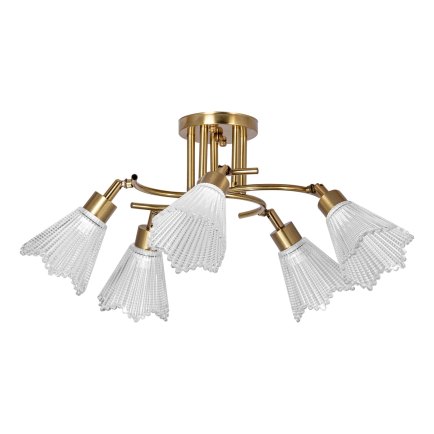 Pendelkrona 5xE14/60W/230V guld