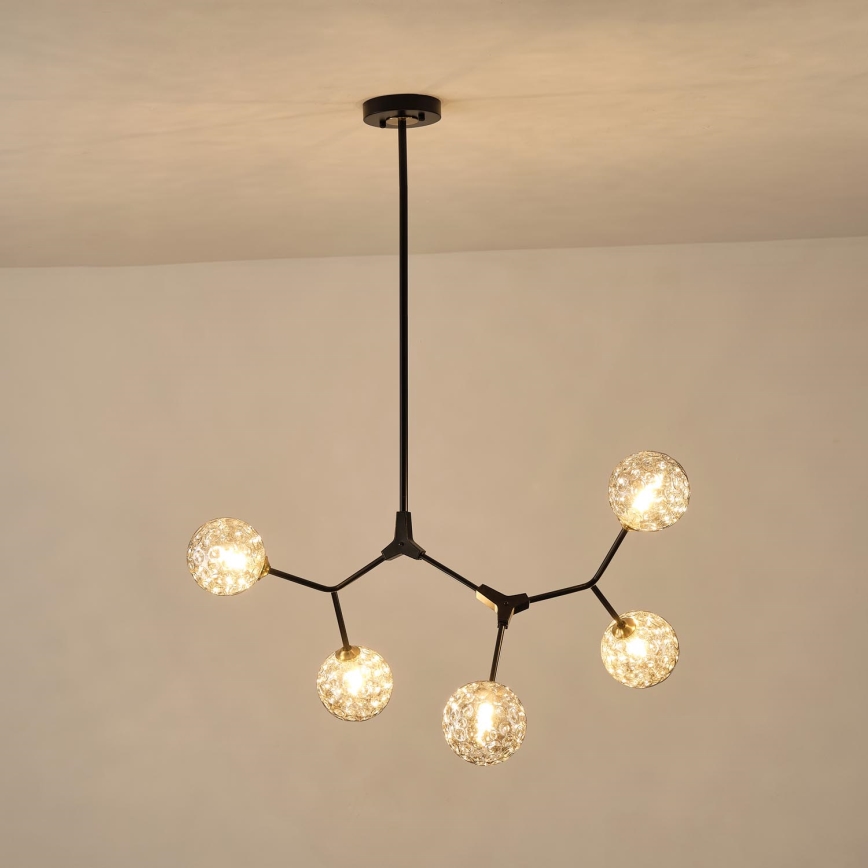 Pendelkrona 5xG9/15W/230V grå