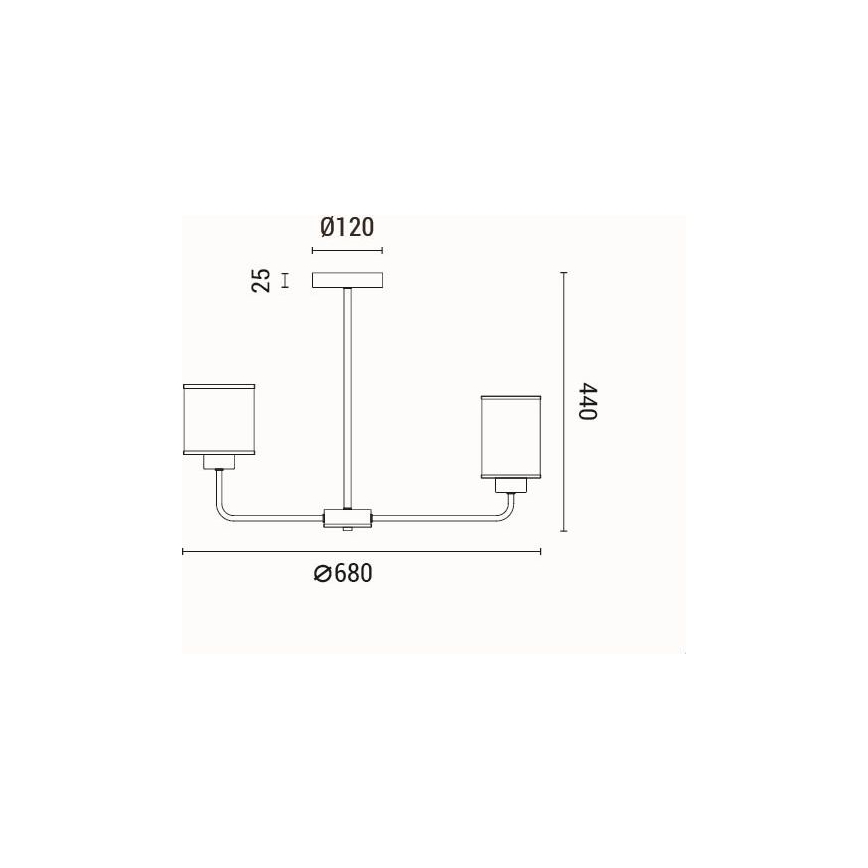 Pendelkrona 6xE27/60W/230V