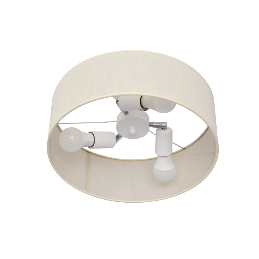 Pendelkrona ALBA 3xE27/15W/230V krämig