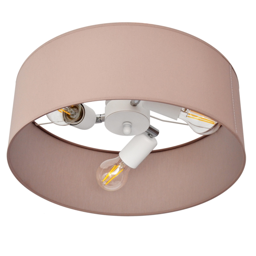Pendelkrona ALBA 3xE27/15W/230V rosa