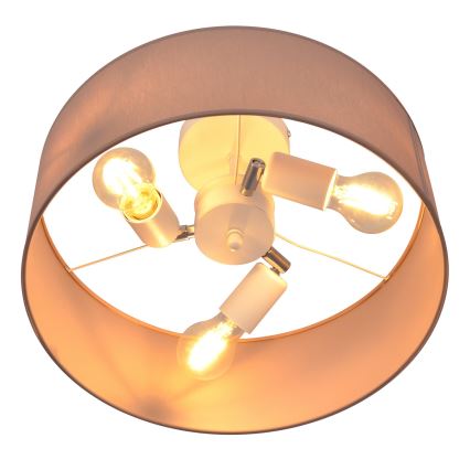 Pendelkrona ALBA 3xE27/15W/230V rosa