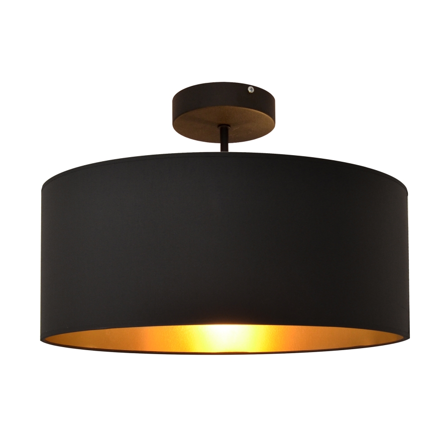 Pendelkrona ALBA 3xE27/15W/230V svart/gyllene