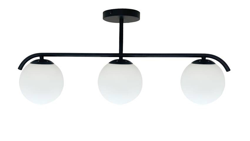 Pendelkrona AMADEO 3xE14/40W/230V svart