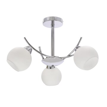 Pendelkrona AMOS 3xE27/40W/230V skinande krom