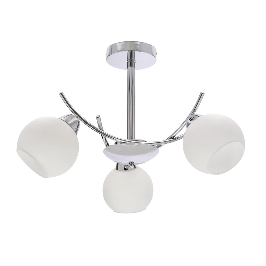 Pendelkrona AMOS 3xE27/40W/230V skinande krom