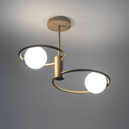 Pendelkrona AQUA 2xG9/12W/230V guld