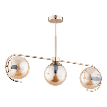 Pendelkrona ASTANA 3xE14/10W/230V guld