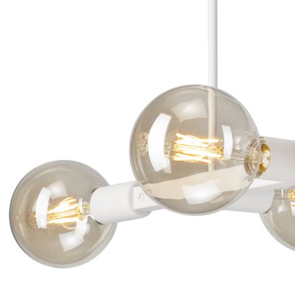 Pendelkrona ASTRID 4xE27/60W/230V vit