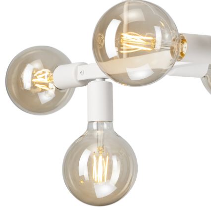 Pendelkrona ASTRID 6xE27/60W/230V vit
