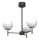 Pendelkrona AWINION 3xE27/15W/230V vit/guld/svart