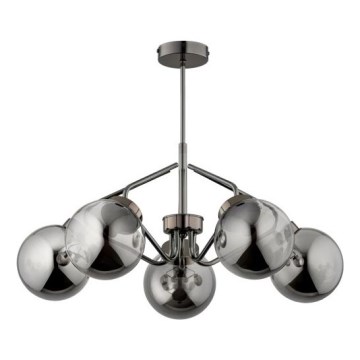 Pendelkrona BARSUM 5xE14/10W/230V grå