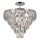 Pendelkrona CHELSEA 6xE14/40W/230V diameter 50 cm skinande krom