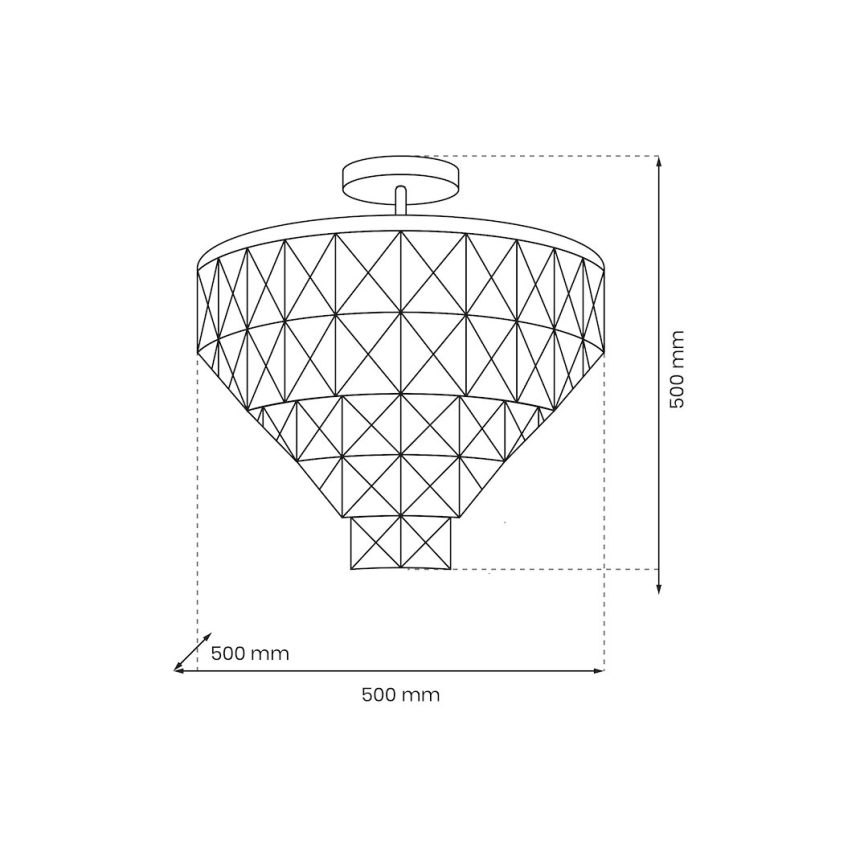 Pendelkrona CHELSEA 6xE14/40W/230V diameter 50 cm skinande krom