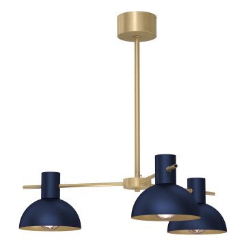 Pendelkrona ESTATE MINI 3xE27/15W/230V blå