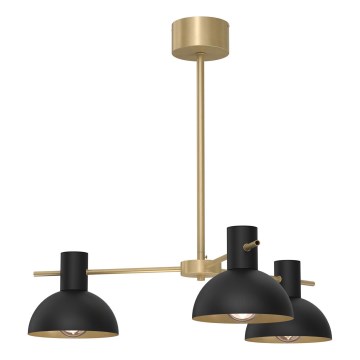 Pendelkrona ESTATE MINI 3xE27/15W/230V svart