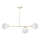 Pendelkrona FIRA 3xE27/60W/230V guld