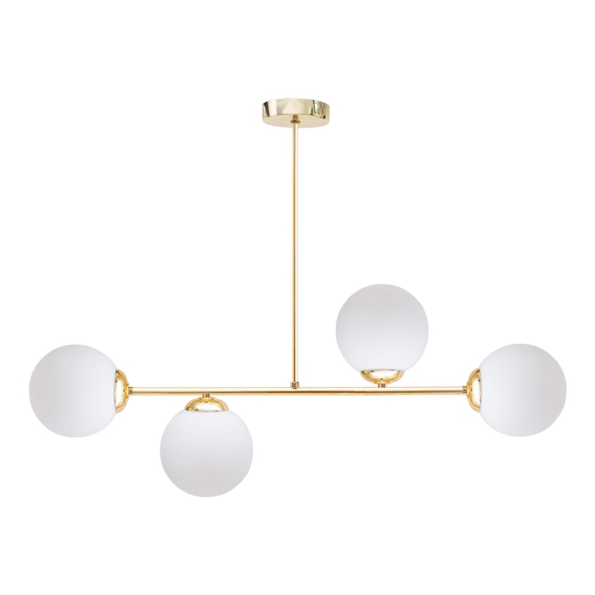 Pendelkrona FIRA 4xE27/60W/230V guld