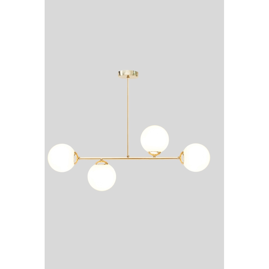 Pendelkrona FIRA 4xE27/60W/230V guld