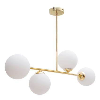Pendelkrona FIRA 4xE27/60W/230V guld