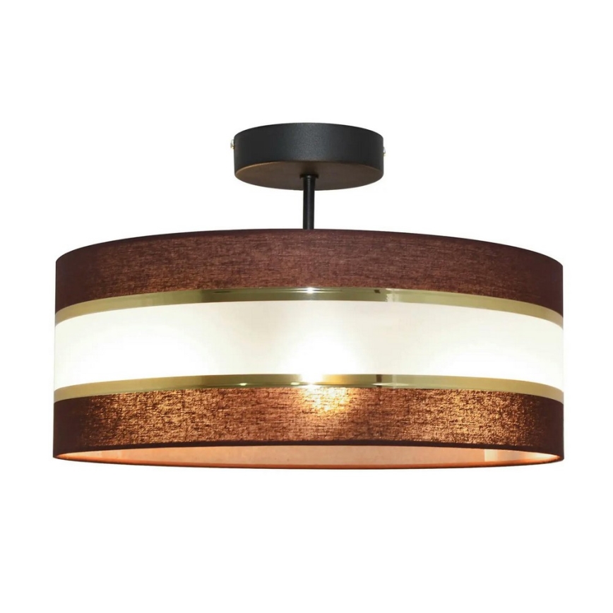 Pendelkrona HELEN 3xE27/15W/230V brun/svart/gyllene